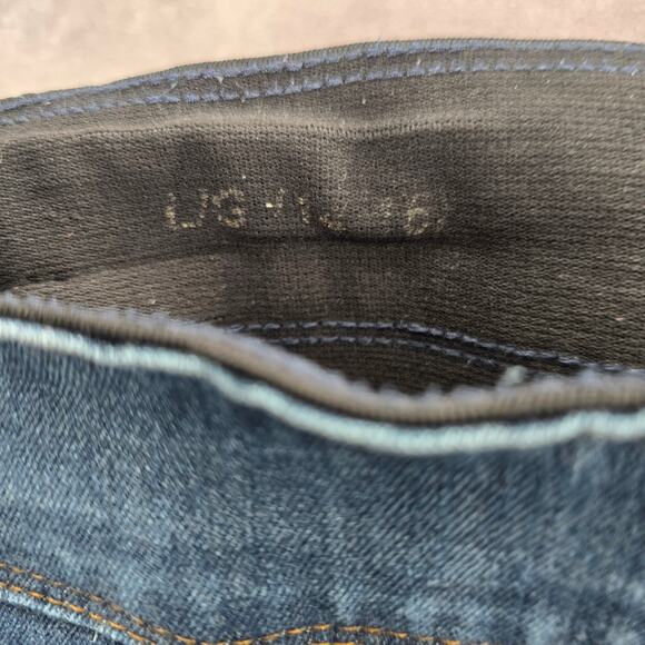 Nygard Blue Pullon Stretch Skinny Taper Denim Jeans Bottoms Pants Large 14 16 - Picture 6 of 7